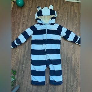 12-18m old navy bunting suit